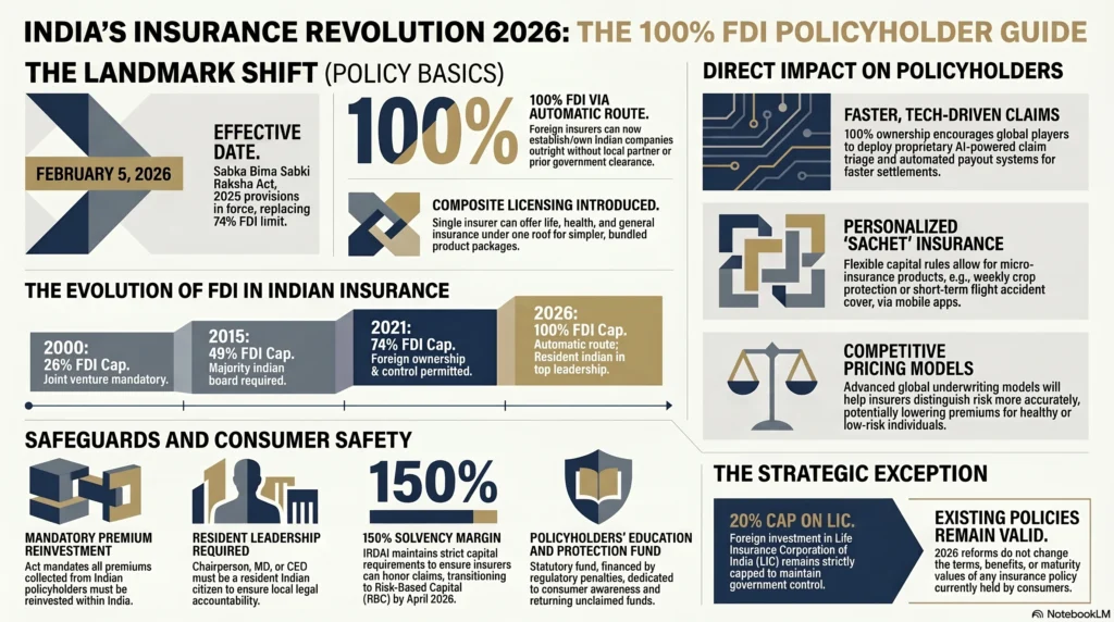 100% FDI in Indian Insurance Sector