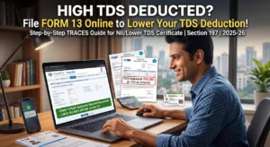 High TDS Deducted by Bank? How to File Form 13 Online to Get Your TDS Rate Lowered