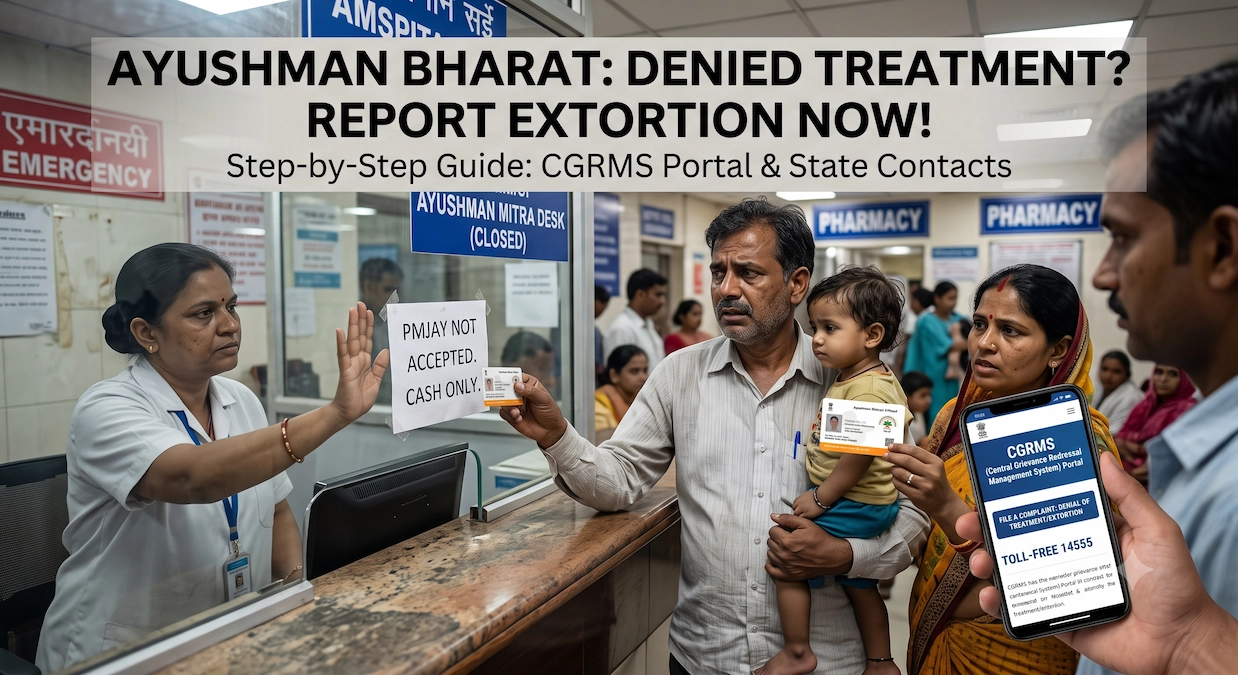 Ayushman Bharat Hospital Denied Treatment? How to Report Hospital Extortion to the State Authority