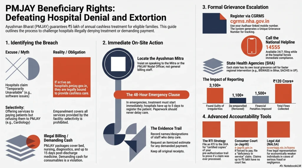 step-by-step how to report PMJAY extortion