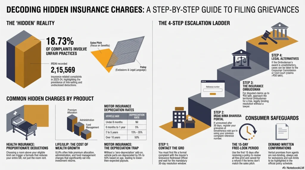 hidden charges in insurance policy