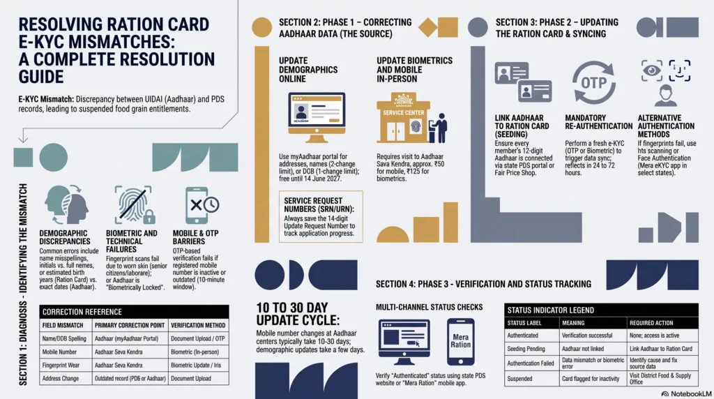 Ration Card E-KYC Mismatch