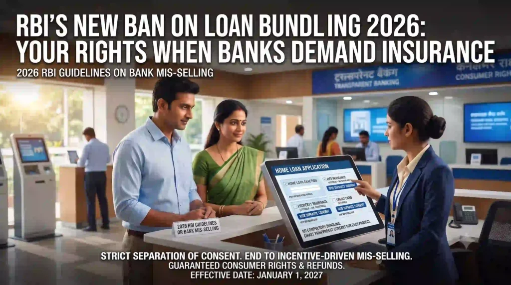 RBI’s New Ban on Loan Bundling 2026: Your Rights When Banks Demand Insurance