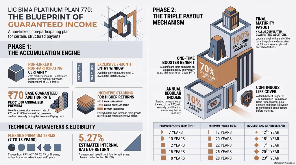 LIC Bima Platinum Plan 770 Full Details