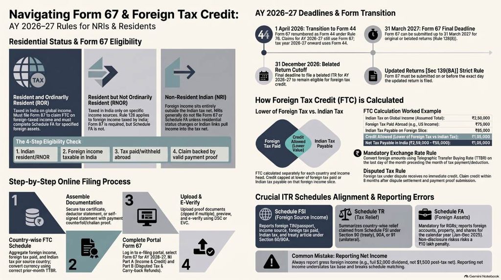 Form 67 and foreign tax credit guide